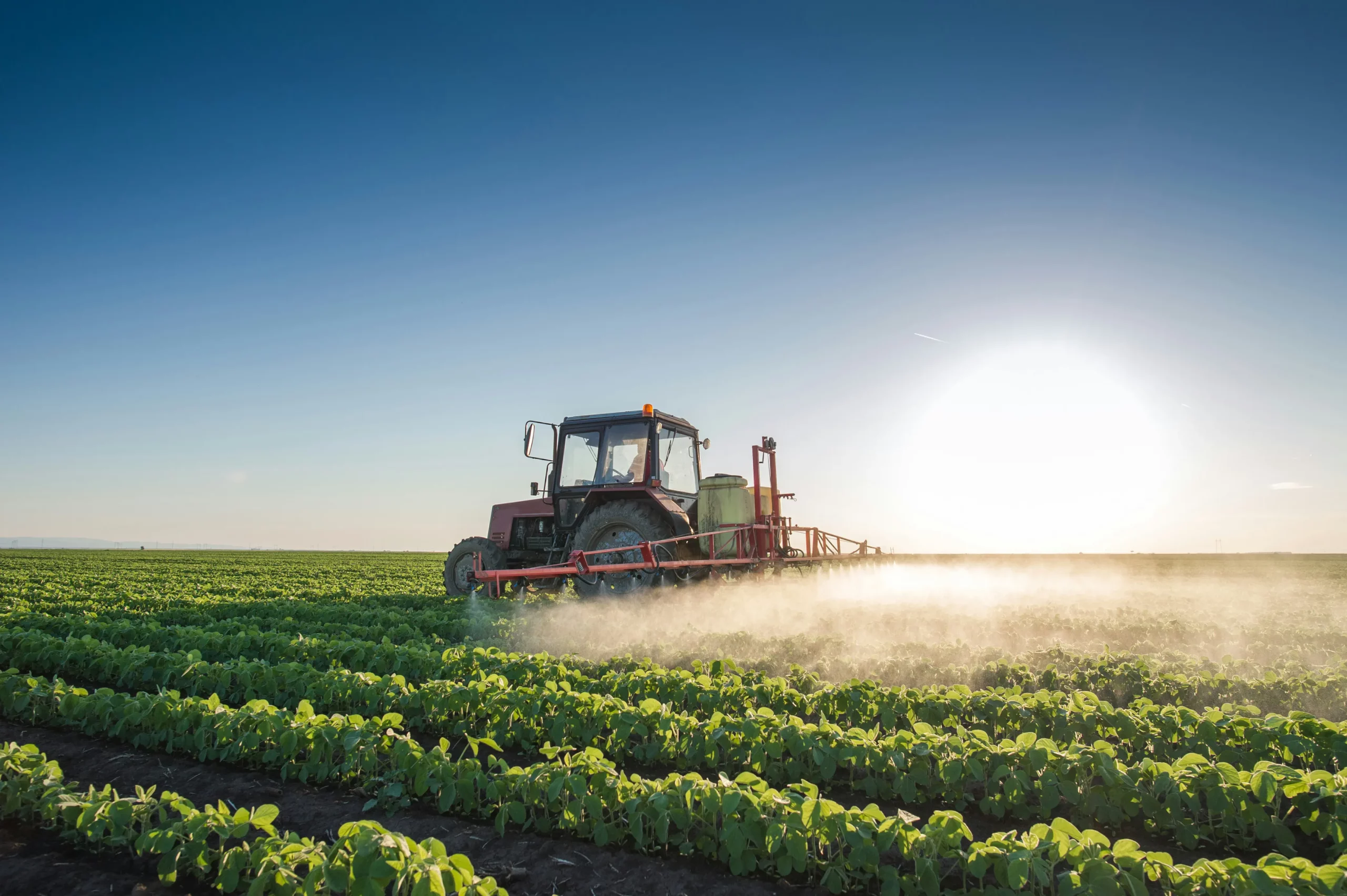 industries-farming tractor on a farm